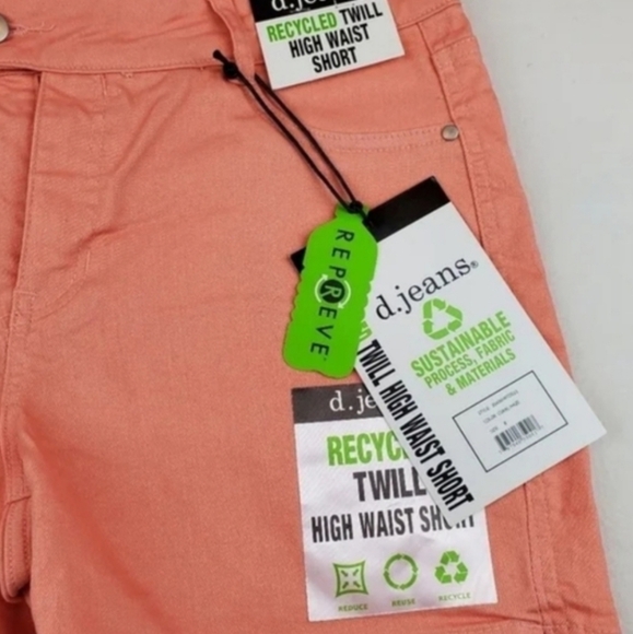 D.JEANS TWILL high waist jeans shorts - Picture 4 of 7